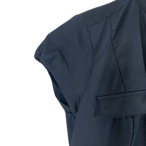 H&M black Button down cargo style Dress Size small fitted - Picture 5 of 16